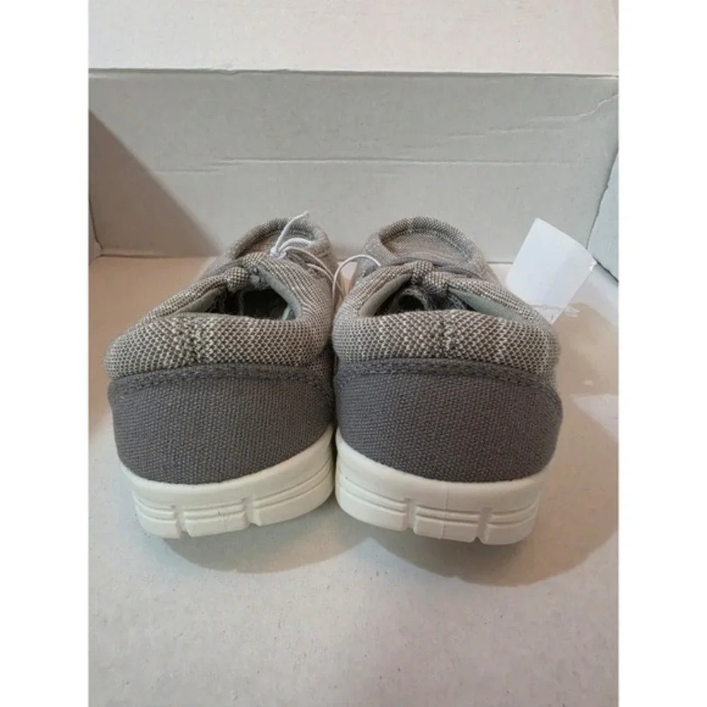 US Sports Toddler Boys Slip On Canvas Loafers Taupe Grey Size 9T NWT